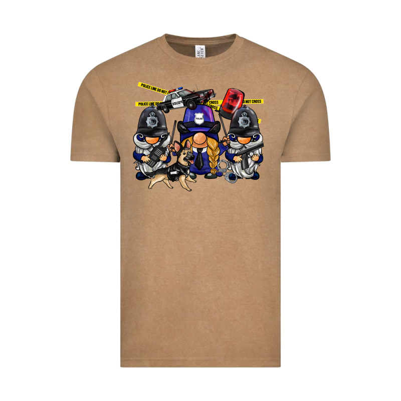 Police Gnome Vintage Tee by BarkalooDesign | Teevron