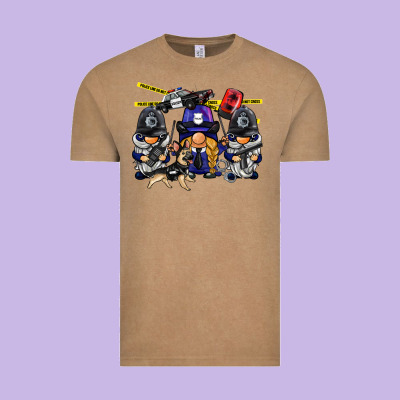 Police Gnome Vintage Tee Designed By Barkaloodesign