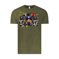 Vintage Olive police gnome Vintage Tee - BarkalooDesign