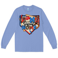 Colony Blue home sweet home baseball Long Sleeve Tee - Zillion Design Studio
