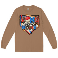 Toasted Coconut home sweet home baseball Long Sleeve Tee - Zillion Design Studio