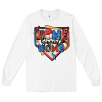 White home sweet home baseball Long Sleeve Tee - Zillion Design Studio