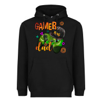 Black gamer dad Heavyweight Hoodie - AdoDesignShop
