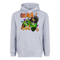 Heather Grey gamer dad Heavyweight Hoodie - AdoDesignShop