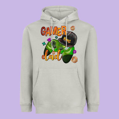 Gamer Dad Heavyweight Hoodie Designed By Adodesignshop
