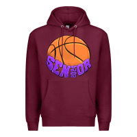 Burgundy senıor 2024 Premium Hoodie - MaliasSmallBusiness