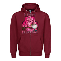 Burgundy breast cancer awareness pink truck gnomes Zipper Hoodie - RanaPortraitStore