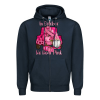 Navy breast cancer awareness pink truck gnomes Zipper Hoodie - RanaPortraitStore