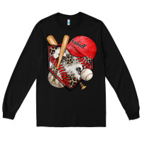 Black baseball home plate Long Sleeve Tee - Zillion Design Studio