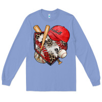 Colony Blue baseball home plate Long Sleeve Tee - Zillion Design Studio