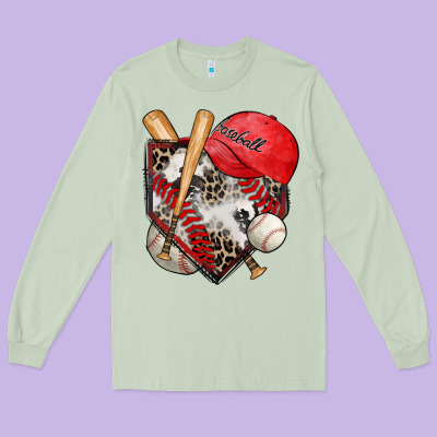 Baseball Home Plate Long Sleeve Tee Designed By Zillion Design Studio