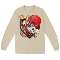 Mushroom baseball home plate Long Sleeve Tee - Zillion Design Studio