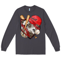 Smoke baseball home plate Long Sleeve Tee - Zillion Design Studio