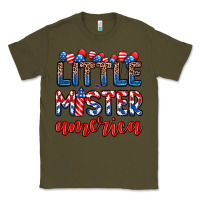 Army Green little mister America Classic Tee - Zillion Design Studio