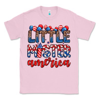 Bubblegum Pink little mister America Classic Tee - Zillion Design Studio