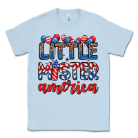 Dusty Blue little mister America Classic Tee - Zillion Design Studio