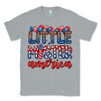 Heather Grey little mister America Classic Tee - Zillion Design Studio