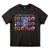 Asphalt american mama Heavy Core Tee - CowhideDigitalArt