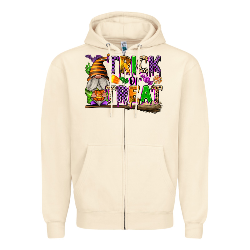 Trick Or Treat Zipper Hoodie by texasbilliewilder | Teevron