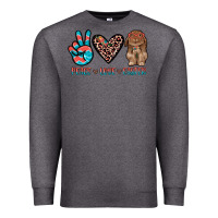 Charcoal Heather peace love easter Premium Sweatshirt - JahusDesignShop