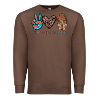 Chestnut peace love easter Premium Sweatshirt - JahusDesignShop
