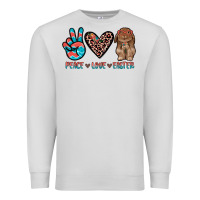 Dove Grey peace love easter Premium Sweatshirt - JahusDesignShop