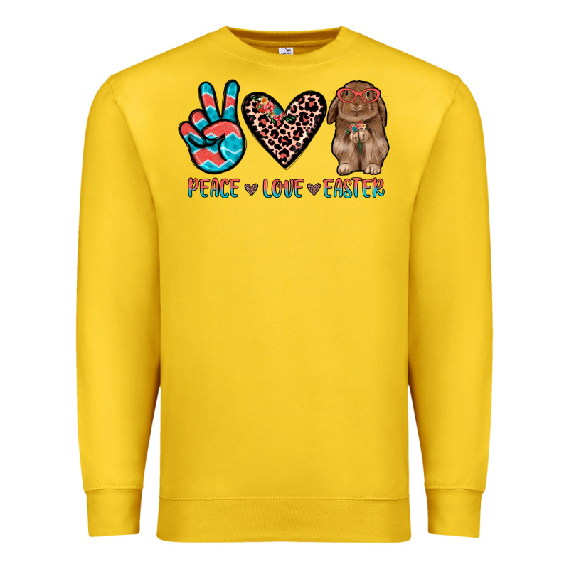 Peace Love Easter Premium Sweatshirt by JahusDesignShop | Teevron