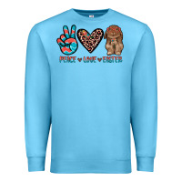 Ocean Blue peace love easter Premium Sweatshirt - JahusDesignShop