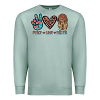 Seafoam peace love easter Premium Sweatshirt - JahusDesignShop