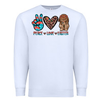 White peace love easter Premium Sweatshirt - JahusDesignShop