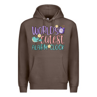 Coffee world's cutest alarm clock Premium Hoodie - MaliasSmallBusiness