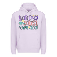Lilac world's cutest alarm clock Premium Hoodie - MaliasSmallBusiness