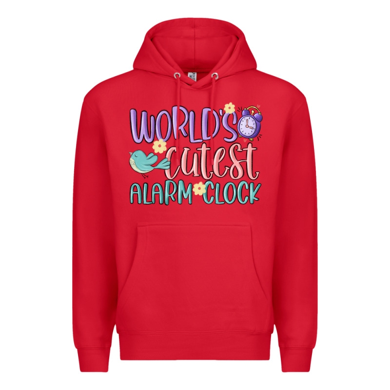 World's Cutest Alarm Clock Premium Hoodie by MaliasSmallBusiness | Teevron