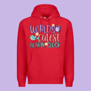 World's Cutest Alarm Clock Premium Hoodie Designed By Maliassmallbusiness