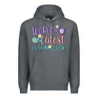 Rock world's cutest alarm clock Premium Hoodie - MaliasSmallBusiness