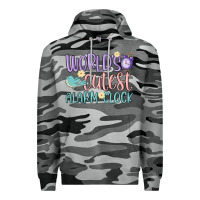 Slate Camo world's cutest alarm clock Premium Hoodie - MaliasSmallBusiness