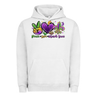 Pigment Lunar Rock peace love mardi gras Urban Hoodie - MaliasSmallBusiness