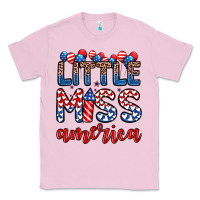 Bubblegum Pink little miss America Classic Tee - Zillion Design Studio