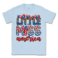 Dusty Blue little miss America Classic Tee - Zillion Design Studio