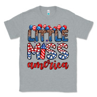 Heather Grey little miss America Classic Tee - Zillion Design Studio