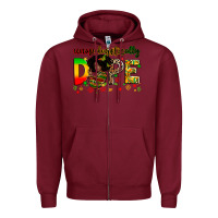 Burgundy unapologetically dope Zipper Hoodie - Zillion Design Studio