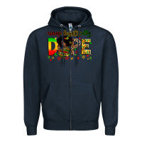 Navy unapologetically dope Zipper Hoodie - Zillion Design Studio