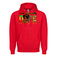 Red unapologetically dope Zipper Hoodie - Zillion Design Studio