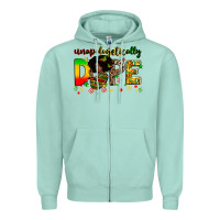 Seafoam unapologetically dope Zipper Hoodie - Zillion Design Studio