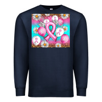 Navy Breast cancer balloon Premium Sweatshirt - Artiststas