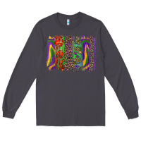 Mardi Gras Brushstrokes Long Sleeve Tee | Teevron