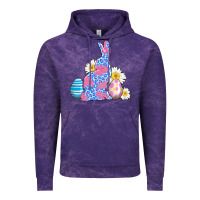 Cloud Purple easter bunny wıth easter eggs Vintage Hoodie - AdoDesignShop