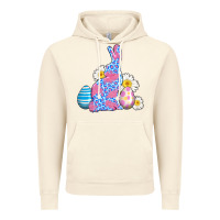 Vintage Artic easter bunny wıth easter eggs Vintage Hoodie - AdoDesignShop