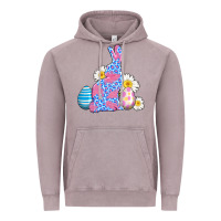 Vintage Zinc easter bunny wıth easter eggs Vintage Hoodie - AdoDesignShop