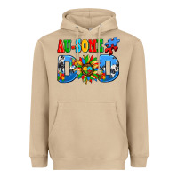 Mushroom ausome autism dad Heavyweight Hoodie - AdoDesignShop